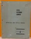 Hp Agilent 05233-9001 1965 5233L Electronic Counter Oper. & Service Manual.. Fixed Price $49.99.