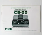 Akai Operator's Manual Original CS-55D Warranty Card. Fixed Price $25.00.