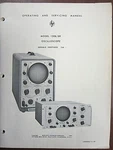 Hp 130B/BR Oscilloscope Operating & Service Manual 130B002/11-59. Fixed Price $20.00.