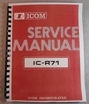 Icom IC-R71 (a,e) Service Manual: W/ 11"X36" Schematics & Protective Covers!. Fixed Price $34.00.