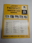 Sams Photofact Transistor Radio Series Repair Data Manual Volume TSM-35 1964. Fixed Price $25.97.