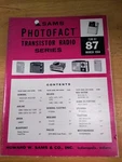 Sams Photofact Transistor Radio Series TSM-87 March 1968. Fixed Price $12.00.