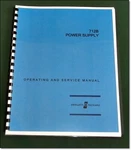 Hp 712B Operating & Service Manual (late): W/11"X17" Schematic Plastic Covers. Fixed Price $23.00.