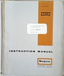 Kepco Instruction Manual Model Kr 4 Power Supply. Fixed Price $9.99.