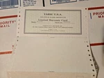Yaesu FC-1000 Limited Warranty Card Vintage. Fixed Price $14.00.
