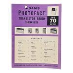Sams Photofact Transistor Radio Series Service Manual TSM-70, # May 1966. Fixed Price $8.99.