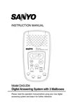 Sanyo DAS-204 Operating User Owner's Instruction Manual. Fixed Price $29.99.