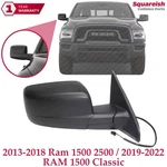 Right Side Power Mirror Heated Manual Fold Textured For 2013-2018 Ram 1500 2500. Fixed Price $93.00.