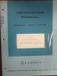 Lambda Models LP-410A-FM LP-415A-FM Instruction Manual. Fixed Price $20.00.