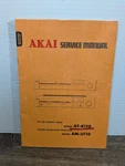 Original Akai AT-K110 Tuner AM-U110 Integrated Amp Service Manual Vintage. Fixed Price $13.49.