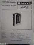 Sanyo Vintage Original Mini Cassette Recorder M1000 Service Manual. Fixed Price $19.97.