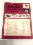 Sams Photofact Transistor Radio Series 1963 Manual Volume Tsm 26 - Ge Sony ++. Fixed Price $10.00.