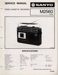 Sanyo M2560 Radio Cassette Recorder Service Manual. Fixed Price $17.05.