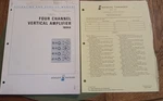 Hewlett Packard 1804A Four Channel Vertical Amplifier Operating & Service Manual. Fixed Price $29.00.