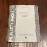 Hp Microwave Power Meter Operating & Service Manual 430C001-4. Fixed Price $12.40.