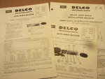 1958 Cadillac Delco Standard Remote Control Radio Service Manuals W/bulletin. Fixed Price $15.00.