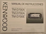 Original Kenwood TM-D700A/E Instruction Manual Spanish. Fixed Price $19.99.