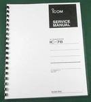 Icom IC-78 Service Manual: W/11"X17" Schematics, Protective Covers. Fixed Price $28.00.