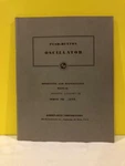 Krohn-hite Push-button Oscillator Model 440A Operating And Maintenance Manual. Fixed Price $39.99.