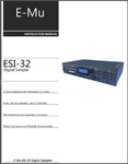E-mu ESI-32 Digital Sampler Instruction Manual: 234 Pages Coil Bound Users Guide. Fixed Price $29.95.
