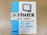 Fisher Color Television PC-360W Operating Instructions (original). Fixed Price $20.00.