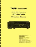 Yaesu FT-2000D Transceiver Owner's Manual. Fixed Price $27.95.