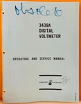 Hp 01784-2 1966 Model 3439A Digital Voltmeter Operating & Service Manual.. Fixed Price $39.99.