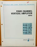 Hp 01804-90902 1969 Model 1804A Four Channel Vertical Amplifier Service Manual.. Fixed Price $39.99.