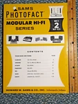 Sams Photofact Modular Hi-fi Series MHF-2 May 1970 Rca, Hitachi, Zenith. Fixed Price $9.95.