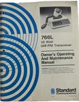 Standard Communications 766L Uhf Fm Transceiver Operating Maintenance Manual. Fixed Price $25.00.