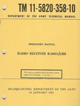Historical Book Radio Receiver R-390A/URR, Operator. Fixed Price $12.00.