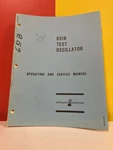Hp 00651-90004 Model 651B Test Oscillator Operating & Service Manual. Fixed Price $49.99.
