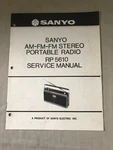 Sanyo Am/fm Stereo Portable Radio RP5610 Service Manual. Fixed Price $10.99.