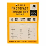 Sams Photofact Transistor Radio Series Service Manual TSM-65, # Jan. 1966. Fixed Price $8.99.