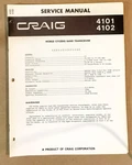 Craig Model 4101 4102 Citizan Band Transceiver Service Manual *original*. Fixed Price $13.97.