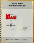 Hp Harrison Laboratories Model 6344A Regulated Power Supplies Operating Manual.. Fixed Price $39.99.