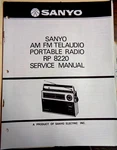 Sanyo Vintage Original Am/fm Telaudio Portable Radio Rp 8220 Service Manual. Fixed Price $19.97.