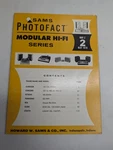 Sams Photofact Modular Hi-fi Stereo Series Repair Data Manual Volume MHF-2 1970. Fixed Price $22.67.