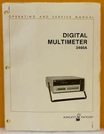 Hp / Agilent 03466-90002 1979 Digital Multimeter 3466A Oper. & Service Manual.. Fixed Price $29.99.