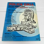 Police Call Radio Directory 1981 Shack Scanner Frequency Guide Northeast. Fixed Price $12.00.