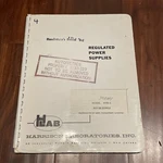 Hp/hlab 800B-2 Power Supply Instruction & Operating Manual. Fixed Price $12.26.