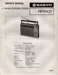 Sanyo Rp 5800 Fm/am Portable Radio Service Manual. Fixed Price $13.00.