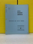 Hp 5251A Frequency Converter Operating And Service Manual. Fixed Price $49.99.