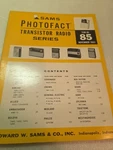 Sams Photofact Transistor Radio Series Repair Data Manual Volume TSM-85 1967. Fixed Price $7.00.
