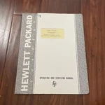 Hp 200S/SR Oscillator Operating & Service Manual 200S001/1-60. Fixed Price $12.41.