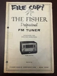 The Fisher FM-90X Professional Tuner Operating Instructions Original Oem. Fixed Price $14.99.
