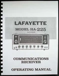 Lafayette HA225 HA-225 Communications Receiver Operating Manual. Fixed Price $12.99.