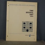 Hp 5262A Time Interval Unit Operating And Service Manual. Fixed Price $14.95.