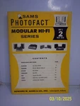Sams Photofact MHF-2 Modular Hi-fi Series 1970. Fixed Price $10.00.