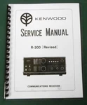 Kenwood R-300 Service Manual: W/ 11"X17" Foldout Color Schematic & Plastic Cover. Fixed Price $23.00.